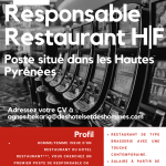 Opportunité Hautes-Pyrénées | Responsable restaurant Hôtel Restaurant Casino