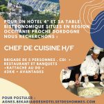 Opportunité | Chef de cuisine pour Hôtel Restaurant 4* proche Aurillac • H/F
