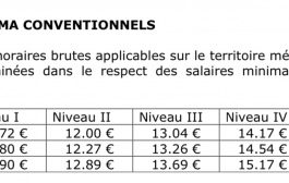 Social | De nouveaux taux horaires du SMIC sans conséquence pour le secteur HCR, le minimum garanti (repas) en hausse !