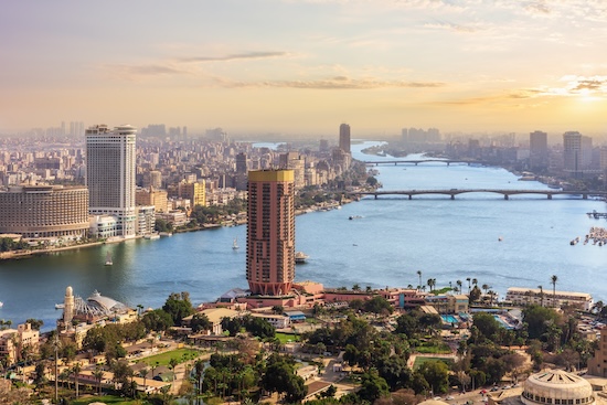 Cairo city downtown view at sunset, Egypt @ credit Depositphotos