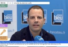 Ouverture juin 2024, Banyuls-sur-Mer | Après son frère Romain, au tour de Julien Trollet de se lancer dans l’hôtellerie avec la Villa Camille**** Julien Trollet@ credit capture France Bleu