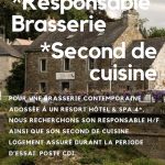 Responsable Brasserie et Second de cuisine, Morbihan Bretagne