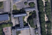 Projet, Bretagne | À Vannes, appel à projets pour la réalisation d’un équipement hôtelier ! L'ancienne école normale d'institutrices, bâtiment en H, vue satellitaire @ credit Google