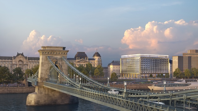 SO Budapest Building bridge view @ credit Ennismmore