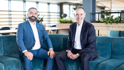 David Etmenan, Chief Executive Officer and Owner, NOVUM Hospitality (Left) and Elie Maalouf, Chief Executive Officer, IHG Hotels & Resorts (Right) @ credit IHG Hotels & Resorts
