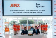 Éducation, Jets privés, Dubaï | Les Roches et Jetex créent un programme de 3ème cycle dédié à l’aviation d’affaire @ credit Jetex