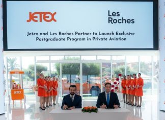 Éducation, Jets privés, Dubaï | Les Roches et Jetex créent un programme de 3ème cycle dédié à l’aviation d’affaire @ credit Jetex