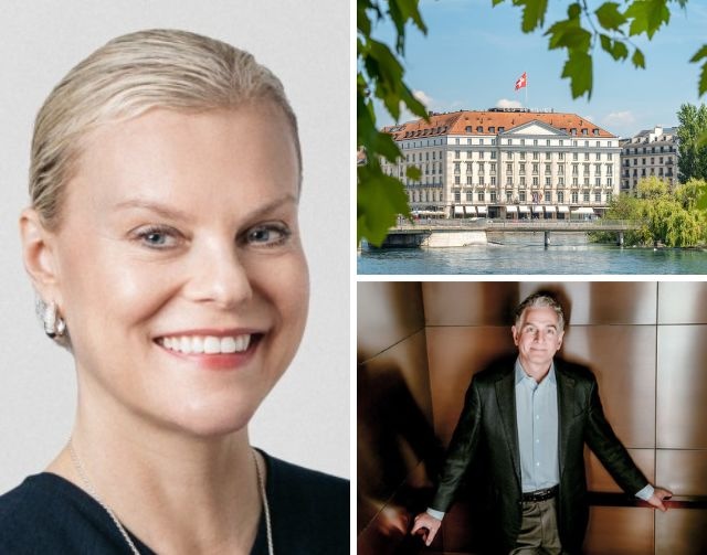 Claudia Kozma Kaplan, Mark Hoplamazian et l'hôtel des Bergues