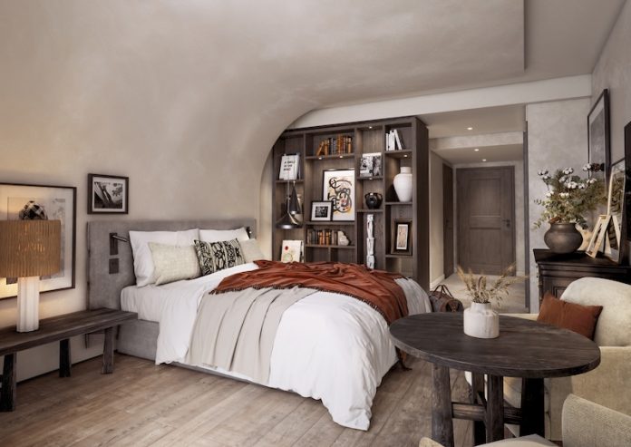 @ credit NUEL_ rendu visuel chambre L'Isle de Leos