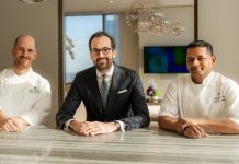 Nomination, USA | Le Four Seasons Hotel Philadelphie renforce son équipe culinaire, Damien Béguin Directeur de la Restauration Mark McDonnell, Executive Chef, Damien Beguin, Director of Food and Beverage, Narayanan Jayaraman, Chef de Cuisine of Banquets and In-Room Dining