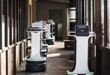 USA | LG acquiert une participation majoritaire dans Bear Robotics pour renforcer ses capacités en robotique. Bear Robotics Servi Plus @ credit LG