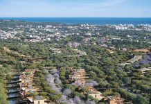 2028, Portugal | En Algarve, Mondrian Arcaya, premier hôtel Mondrian (Ennismore) au Portugal Arcaya Aerial 2 @ credit Bondstone