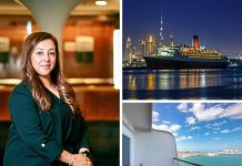 Dubaï | Shaileen Jiwa prend la barre du Queen Elizabeth 2 Hotel De gauche à droite, Shaileen Jiwa@credit linkedin et illustrations de QE2 @ credits Accor