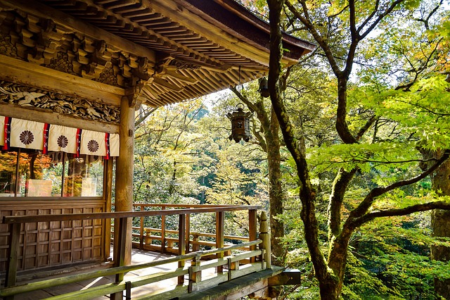 Illustration, auberge japonaise