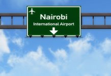Ouverture 2027, Kenya | Un Courtyard by Marriott attendu à l’aéroport Jomo Kenyatta de Nairobi Nairobi Kenya Airport Highway Road Sign 3D Illustration