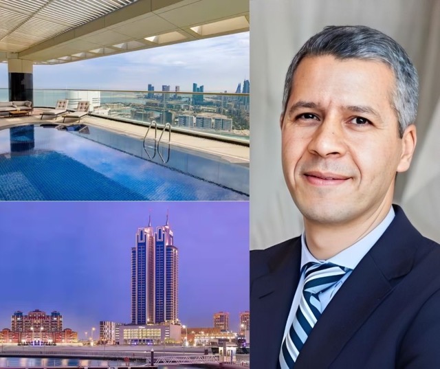 Publication Facebook Tendance Mocha Collage Photos Cadre Beige Marron Blanc - 1 Hallan El Wahidi @ credits Hilton & Linkedin