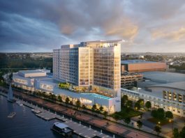 Signia-by-Hilton-Savannah_Aerial-View_Savannah-Convention-Center