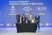 Ouverture 2028, Nigéria | The Ascott Limited s’étend en Afrique avec la signature du Somerset Admiralty Way Lagos Somerset Admiralty Way Lagos signing ceremony at FHS World between The Ascott Limited, Admiralty Hotel Company Limited and Aleph Hospitality