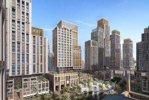 Render of the Masar Destination in which the Courtyard by Marriott will be located.