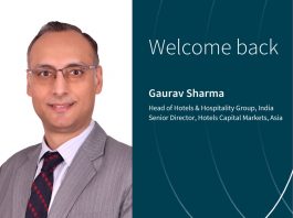 Nomination, Inde | Gaurav Sharma de retour chez JLL India, désormais à la tête du pôle Hospitality @ credit JLL India