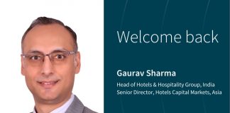 Nomination, Inde | JLL nomme Gaurav Sharma à la tête du pôle Hospitality en Inde @ credit JLL India