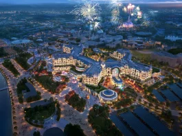 Chine | Shanghai Disney Resort annonce un quatrième hôtel thématique et une extension majeure Rendering of Shanghai Disney Resort's fourth themed hotel