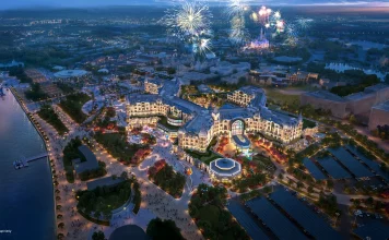 Chine | Shanghai Disney Resort annonce un quatrième hôtel thématique et une extension majeure Rendering of Shanghai Disney Resort's fourth themed hotel