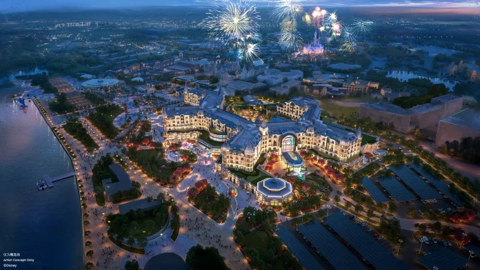 Rendering of Shanghai Disney Resort's fourth themed hotel