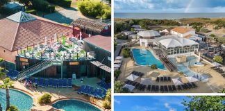 Deal, Plein air | Sandaya acquiert les campings Le Fief et Interlude et confirme ses ambitions haut de gamme De gauche à droite et de haut en bas : Le Fief, Interlude et Business Village @ credits Sandaya