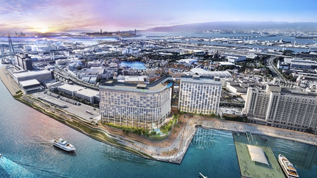 Rendu du projet hôtelier regroupant trois marques @ credit IHG